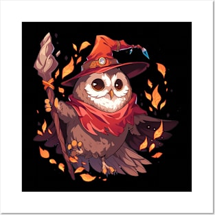 owl wizard Posters and Art